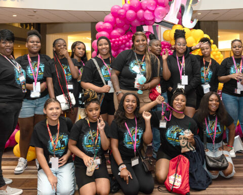 Girls and women at a Southern Black Girls and Women's Consortium event