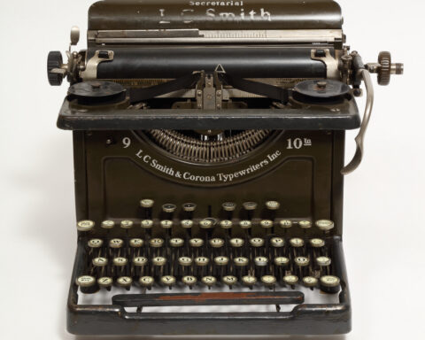 Vintage typewriter used by W.E.B. Du Bois at Atlanta University